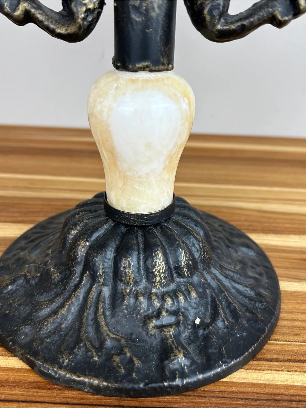 Cast Iron Candelabra Candle Holder